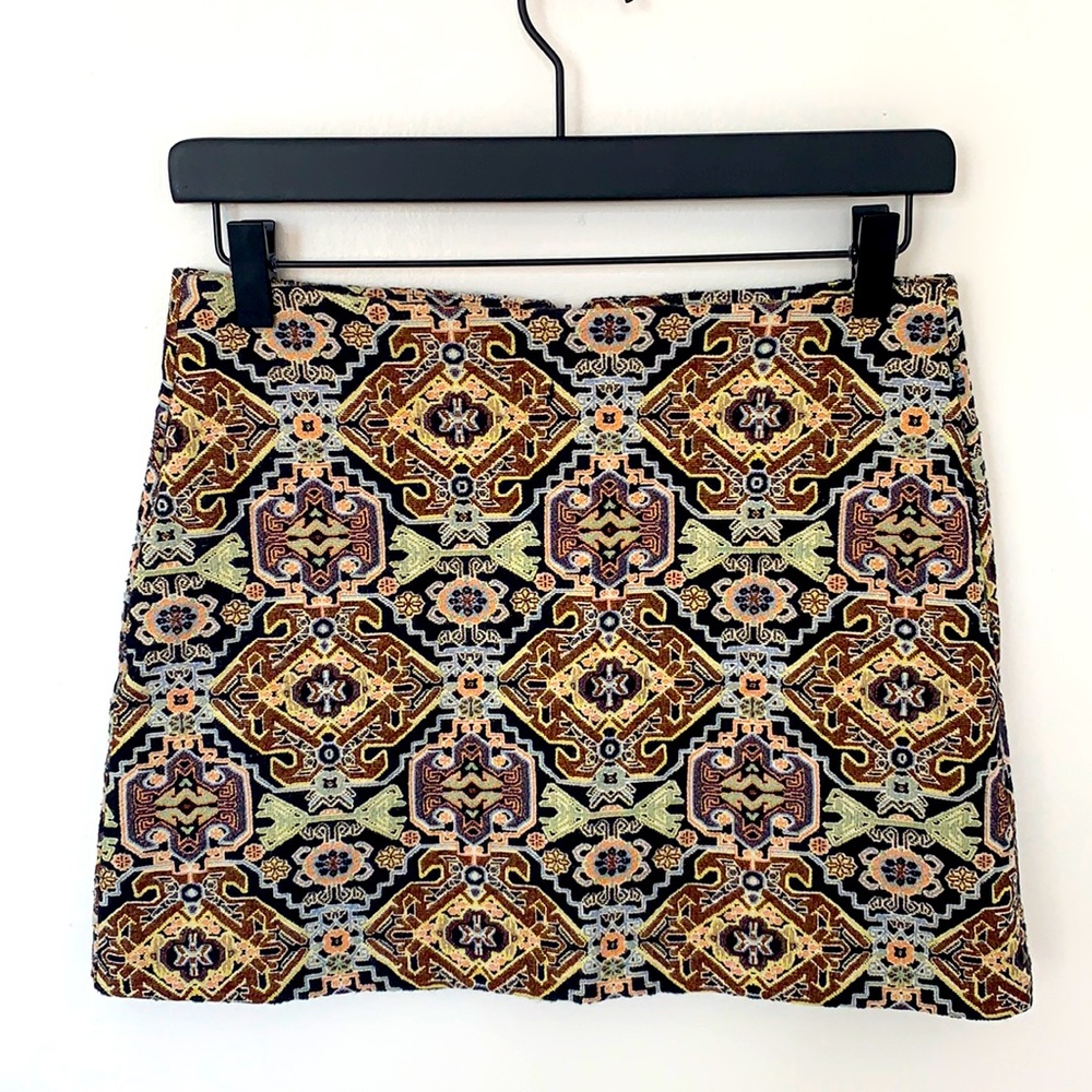 Zara Multicolored Mini Skirt